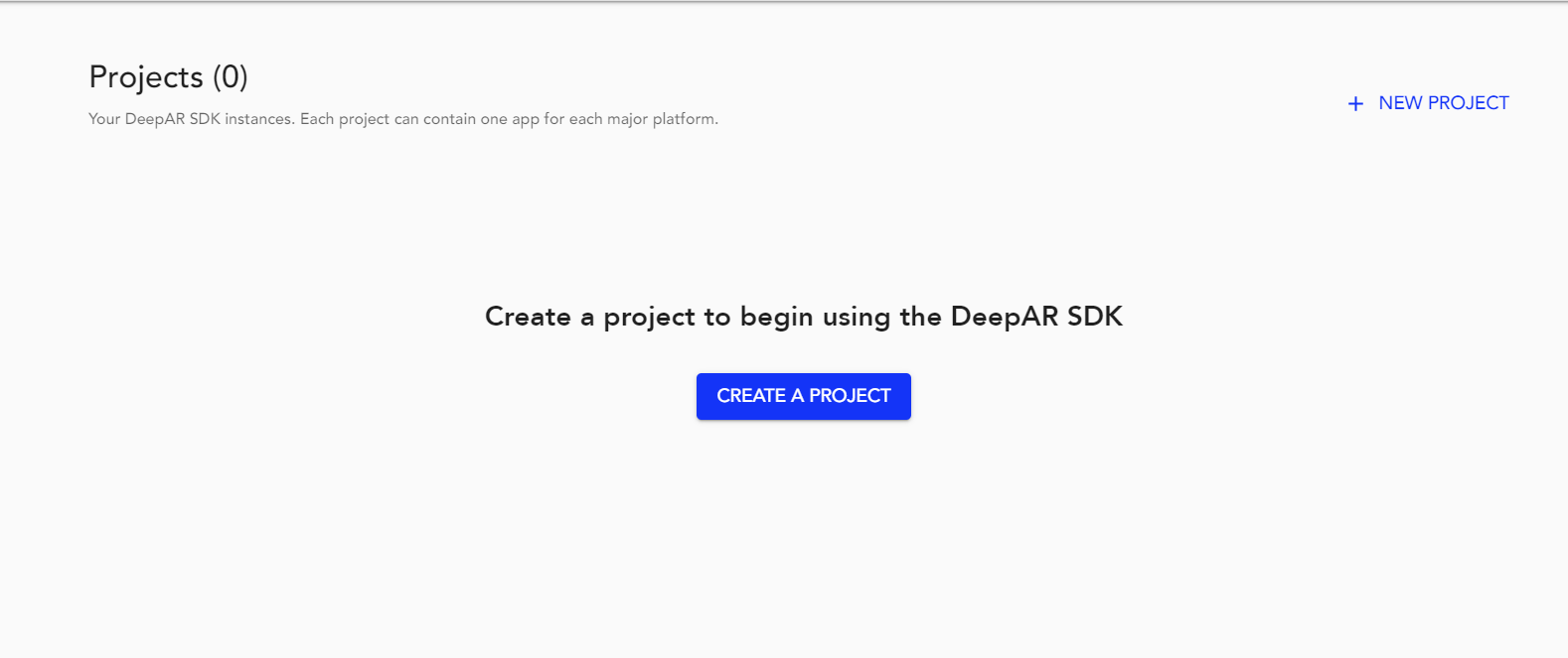 DeepAR projects page