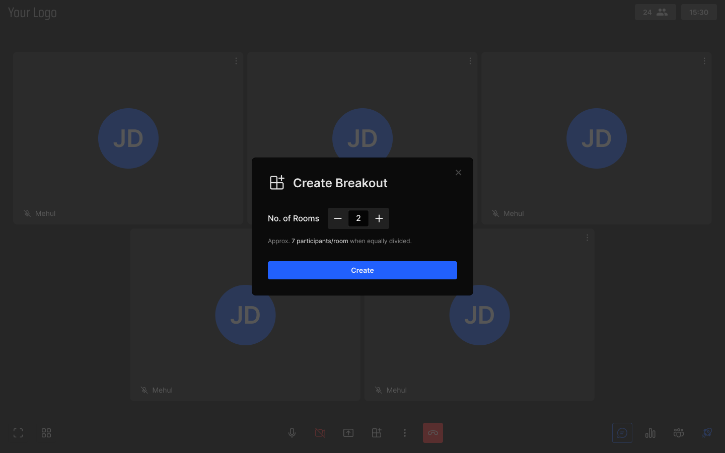 create breakout room