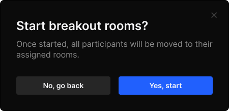start breakout rooms