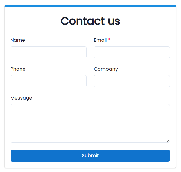 smat contact form