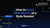 How to Fetch Chat History of a Dyte Session
